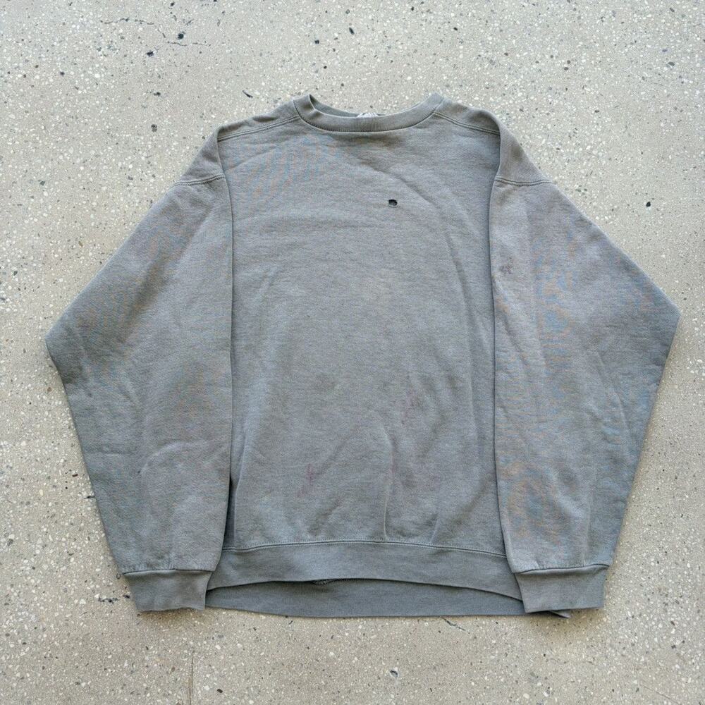 Vintage 90s BVD Grey Blank Faded Distressed Sweatshirt